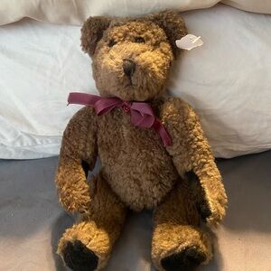 Boyds Bears Plush with Burgundy Ribbon